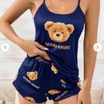 Cuki maci mintás pizsama L/40-42 (Mb: 90-100 cm) ÚJ!!! fotó