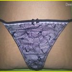 Drapp fekete színű csipkés tanga M/40 fotó