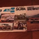 Chevrolet Suburban 4 db prospektusa. Ötvenéves Prospektus szett 580 fotó