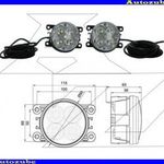 SUZUKI SX4 S-Cross 2012.10-2015.11 /AKK/ Nappali fény szett LED-es (bal+jobb) {MAGN... fotó