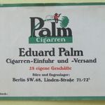 Palm cigeretták Eduard Palm reklám kártya 24051008/8 fotó