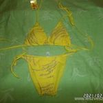 Sárga Rácsos Palm Beach S-es Bikini Új fotó