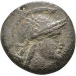 Pergamon Mysia (Kr.e 2 szd.) Athena & bagoly, ókori görög bronz érme fotó