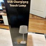 Ledes alumínium usb asztali lámpa, érintős, állítható fényerejű!!! Most akár 1ft-ért NMÁ!!!! fotó
