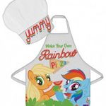 Én kicsi pónim Rainbow Pizza gyerek kötény 2 darabos szett fotó