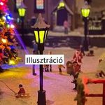 KL23 H0 TT mérethez köztéri- és Parklámpa – melegfehér led kivitel (állítható 33-69 mm) fotó