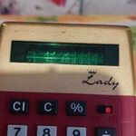 retro régi ritka TRIUMPH Lady számológép zöld VFD csöves Japan fotó