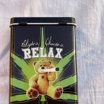 Relax fém cigarettás doboz cigaretta tartó üres fémdoboz fotó
