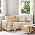 krém szövet loveseat kanapé 140 cm fotó