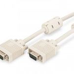 Assmann VGA Monitor connection cable, HD15 5m Beige AK-310103-050-E Kiegészítő, Kellék Kábel fotó