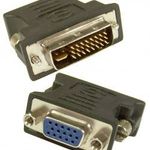 SBOX DVI-I (Dual Link) - VGA Adapter DVI-VGA-M/F Kiegészítő, Kellék Speciális átalakító fotó