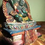 Régi kínai türkiz Buddha szobor fotó