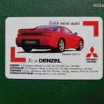 Kártyanaptár 1995. DENZEL Autó Hungária Kft. - autószalon, szervíz. Mitsubishi 3000 GT. gépkocsi. fotó