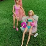 MATTEL EXTRA HAJLÉKONY BARBIE BABA KORCSOLYÁVAL + BARBIE UNIKORNISOS SZÉKKEL fotó