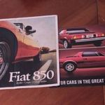Fiat X1/9 850 coupe 2 db eredeti, prospektusa. Ötvenéves prospektus szett 799 fotó