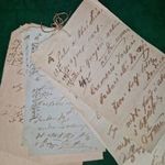1852-1854, 16 darab összefűzott gyógyszertári recept, német és latin fotó