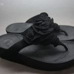 FitFlop, valódi bőr, fekete, igényes, különleges saru, utcai papucs 37-női fotó