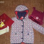 M&S steppelt virágos átmeneti kabát 5-6év 110-116 + ajándék Disney sapi-sál szett fotó