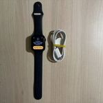 Apple Watch Series 7 45mm Cellular Okosóra Újszerű Fekete Garis ! fotó