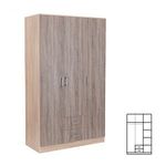 Miami gardróbszekrény 120x205 cm yorki tölgy-sonoma tölgy fotó