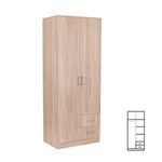 Miami gardróbszekrény 80x205 cm sonoma tölgy-sonoma tölgy fotó