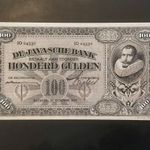 Holland India 100 gulden 1930 AU, ritka ebben a minőségben fotó