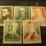 Hollandia használatlan** sor 1941 MI 392-96 kat.ár 5 euro fotó