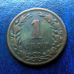 Hollandia 1 cent 1884 fotó