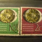 Német pecsételt sor 1951 MI 141-42 kat.ár 100 euro fotó