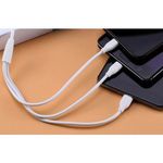 3 az 1-ben gyorstöltő USB adatkábel - Micro USB, USB C és Lightning csatlakozóval / megtörhetetle... fotó