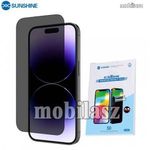 APPLE iPhone 15 Plus, iPhone 15 Pro Max, SUNSHINE Hydrogel TPU képernyővédő fólia, Anti-Peep, Met... fotó