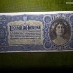 EGYMILLIÓ KORONA 1923. SZEPTEMBER 4. - MINTA, NAGYON JÓ MINŐSÉGŰ NYOMDAI MÁSOLAT! COPY! fotó
