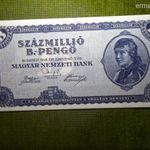 SZÁZMILLIÓ B.-PENGŐ 1946. JÚNIUS 3. - MINTA, NAGYON JÓ MINŐSÉGŰ NYOMDAI MÁSOLAT! COPY! fotó