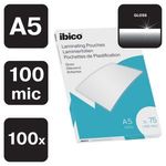 Ibico A5 75 micron, 100 db/csomag light fényes laminálófólia fotó