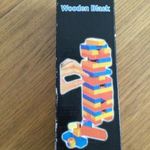 Jenga Színes Fa Torony Wooden Black fotó