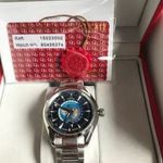 Omega Aqua Terra GMT Worldtimer.automata karóra!Komplett szett!Doboz, certificat, számla!Klón! fotó