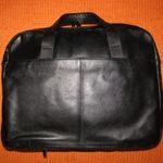 Férfi aktatáska, valódi bőr, elegáns minőségi, laptoptartós is 40x30x15 elől-hátul-alul cipz.rekesz fotó