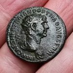 Trajanus, Dupondius, IMP CAES NER TRAIANO OPTIMO AVG GERM/DAC PARTHICO P M TR POT XX COS VII 7, 10gr fotó