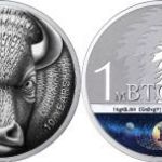 Bitcoin érme fotó