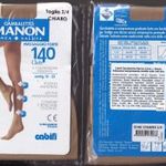 Cabifi Manon Linea Salute Massagio Forte 140den Club térdfix erős kompresszió 18-22mmHg Chiaro 3/4 fotó