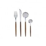Evőeszköz DKD Home Decor Ezüst színű Természetes Rozsdamentes acél (3 x 2 x 21 cm) fotó