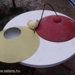retró lemez csillár 2 darab fotó