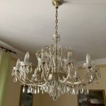 12-ágú kristály csillár 1980-évekből fotó