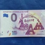 FRANCIAORSZÁG 0 EURO 2019 PÁRIZS 1889 VILÁGKIÁLLÍTÁS! EIFFEL-TORONY! RITKA EMLÉK PAPÍRPÉNZ! UNC! fotó