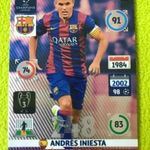 Panini 2014/15 Champions League Iniesta expert kártya fotó
