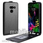 LG G8 ThinQ Dual kamerás, Flip mobiltok, lefelé nyíló, Fekete fotó
