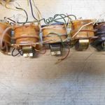 Hiperszil trafó 5db egyben. Osztott csévetestek. 220/20-25V. fotó