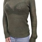 ONLY khaki modern stílusú csajos XS/S kötött PULÓVER i74 fotó
