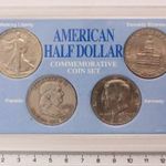 USA ezüst 1/2 dollár szett 1941, 1960, (2x .900 Ag 12.5g) 1974, 1976 - American Half Dollar Coin Set fotó