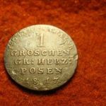 Preusische-Herrschaft réz 1 groschen 1817 fotó